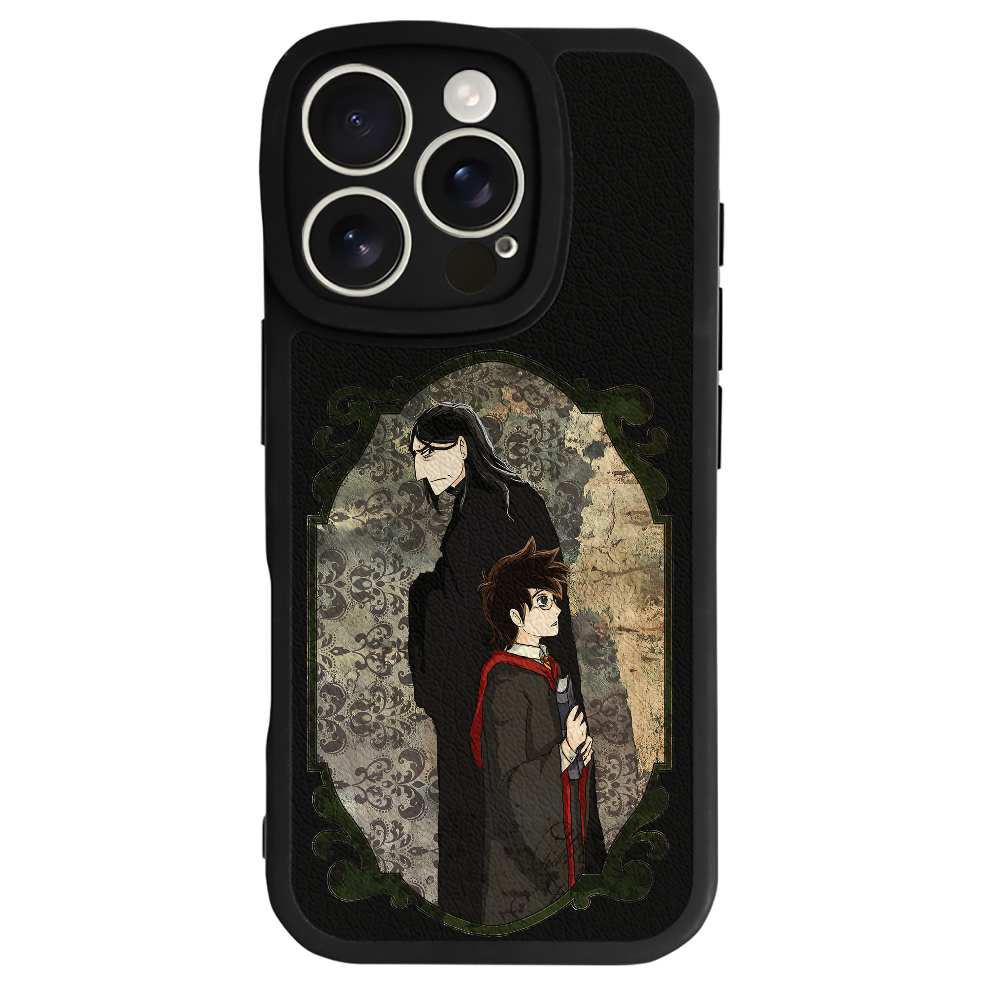 （画像用） Harry Potter ハリー・ポッターシリーズ 【iPhone 16シリーズ対応】シリコンスマホケース（レザー調） 材質：シリコン